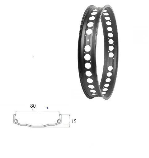 Janta Aluminiu SXT FatBike 20 - 36H Negru [1]