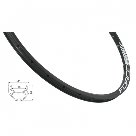 Piese biciclete - Janta Force Basic Disc 559x18 36h neagra