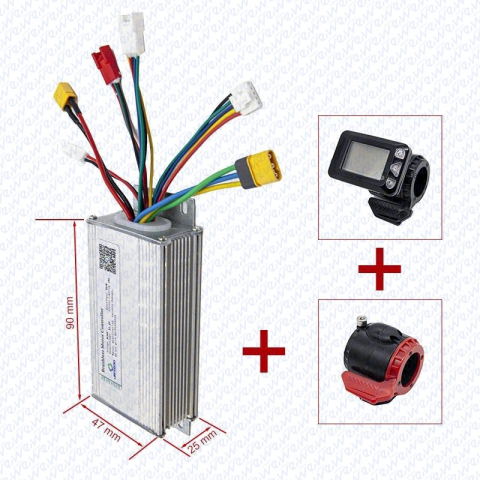 Kit controller si display - Kit controller 36V 16A 300W