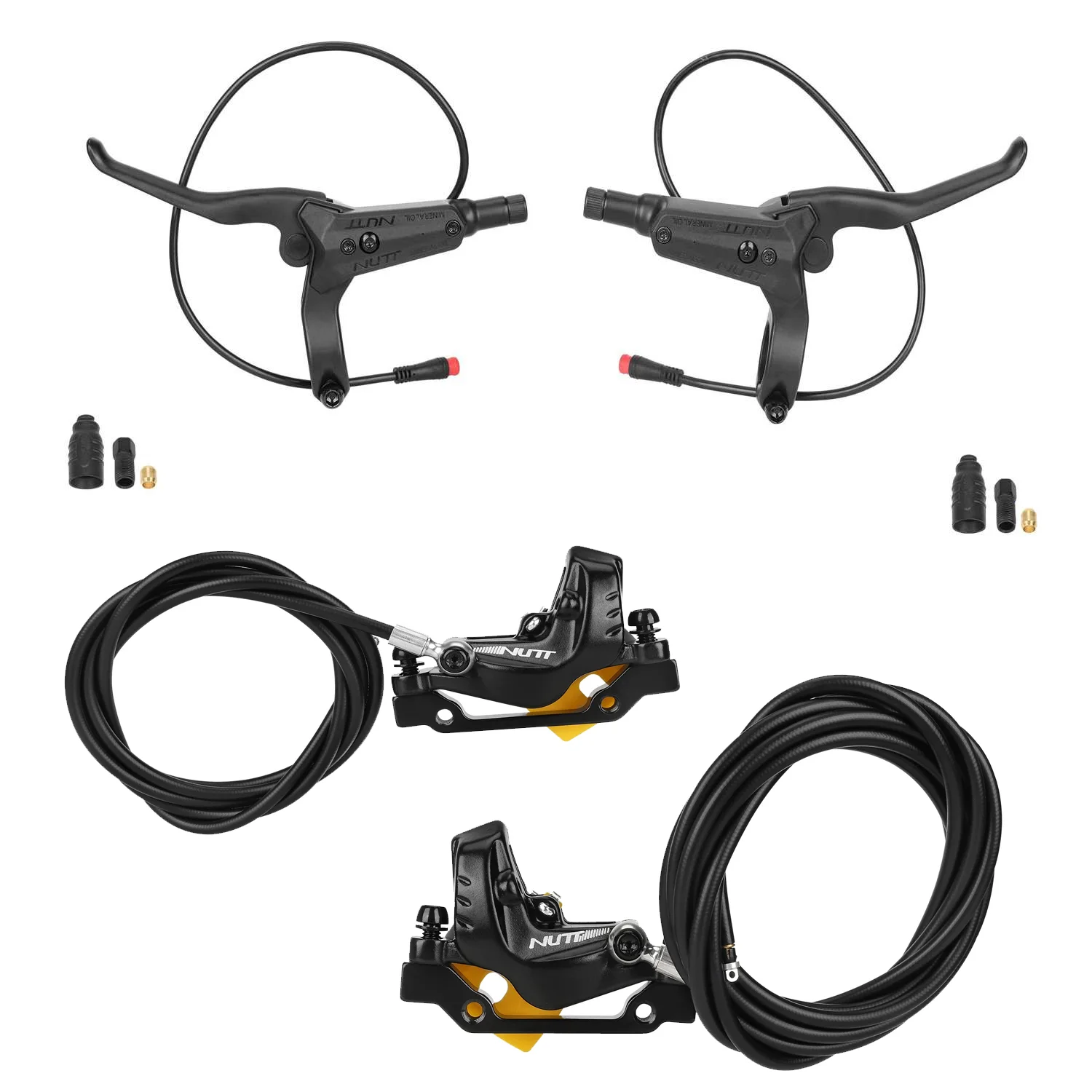 Frane hidraulice - Kit frana hidraulica NUTT 4 pistoane compatibil G2/G2 ULTRA/G3/G4