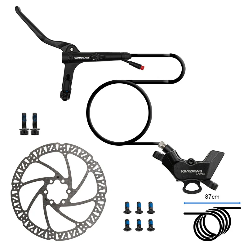 Frane hidraulice - Kit frana hidraulica fata cu 4 pistoane pentru trotinete/biciclete electrice