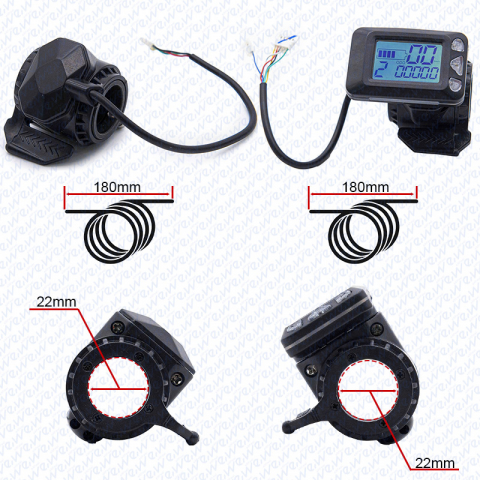 Kit trotineta electrica cu controller 24V 250W +  display LCD cu acceleratie si frana [1]