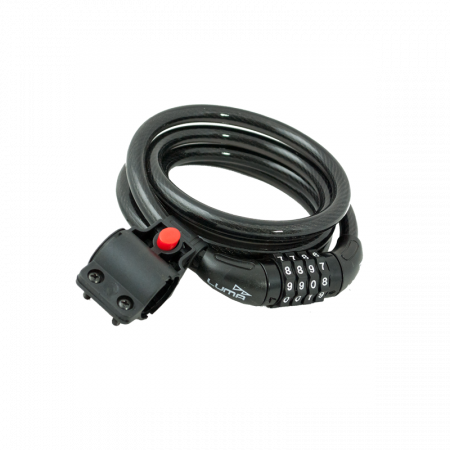 Antifurt bicicleta - Lacat Luma Enduro Spiral Match 10x150 negru C/B C36