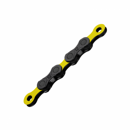 Piese biciclete - Lant KMC DLC 12 Negru/Galben 12 Viteze 126 Zale