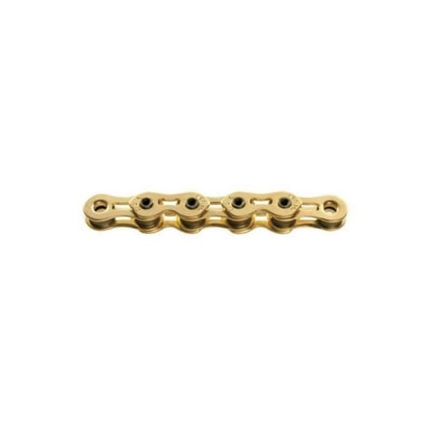 Piese biciclete - Lant KMC K710SL, pt.1Vit, BMX, 1/2"x1/8", 100 zale decupate asimetrice anti-drop, Ti-N, pin 9,3mm, Auriu, 349gr