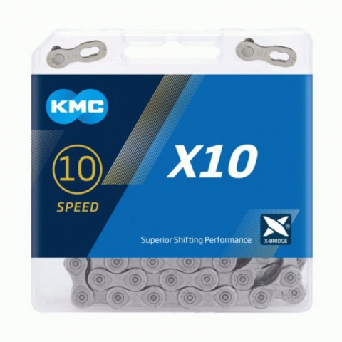 Piese biciclete - Lant KMC X10 Grey 10 viteze 114 Zale