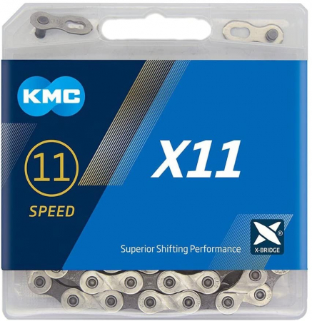 Piese biciclete - Lant KMC X11R Grey 11 viteze, 114 zale
