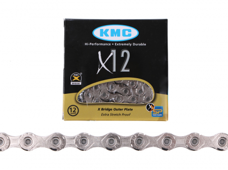 Piese biciclete - Lant Kmc X12, 126 zale, argintiu