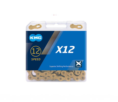 Ciclism - Lant KMC X12 Ti-N gold 12 Viteze 126 Zale