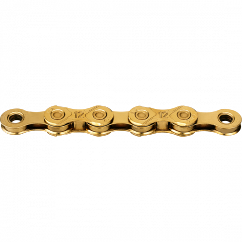 Piese biciclete - Lant KMC X12 Ti-N Gold 12 viteze 126 Zale cerat