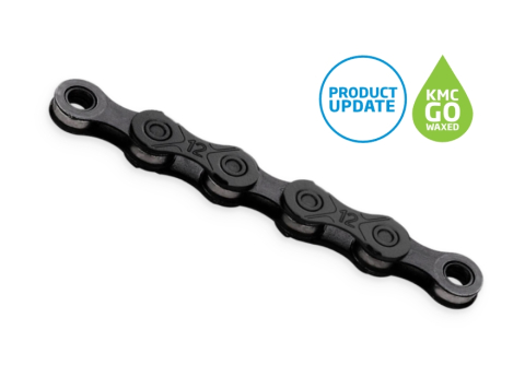 Lant KMC X12 Waxed Black - 12 viteze, 1/2 X 11/128, 126 zale, Negru [1]