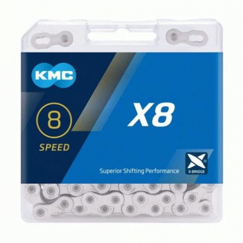 Piese biciclete - Lant KMC X8 Silver/Grey 8 Viteze 114 Zale