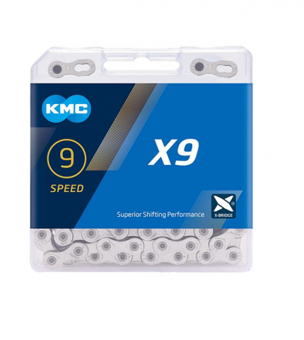 Ciclism - Lant KMC X9 Grey 9 Viteze 114 Zale