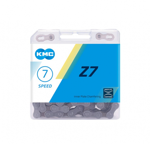 Piese biciclete - Lant KMC Z7 grey 7 viteze 114 Zale