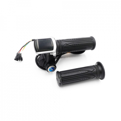 Maneta acceleratie cu display LED si cheie pentru bicicleta si trotineta electrica 48V [1]