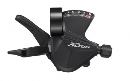 Manete schimbator bicicleta - MANETA DE SCHIMBATOR SHIMANO ALTUS SL-M2010-9R, DREAPTA 9 VIT., CABLU 2050MM STAINLESS, OGD,