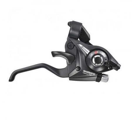 Ciclism - Manete frana/schimbator Shimano ST-EF51-8R(LL)2A Dreapta Negru