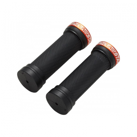 Piese biciclete - Mansoane Reverse Youngstar Lock-on 28x98mm negru/portocaliu