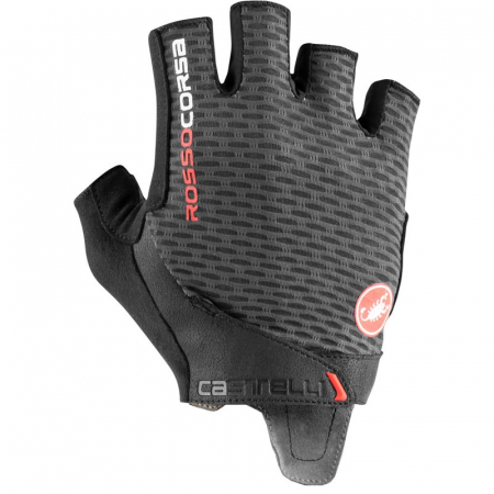 Manusi bicicleta - Manusi Castelli Rosso Corsa Pro V Dark Gray XS