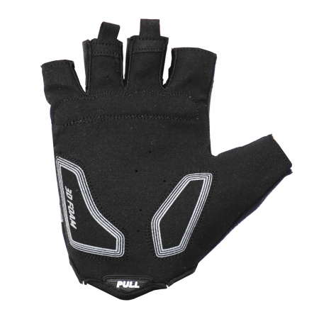 Manusi ciclism 1007, piele sintetica, spuma 3D, negru-gri, marime L [1]