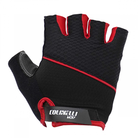 Echipament ciclism - Manusi ciclism 1020, insertie Gel, negru-rosu, marime M