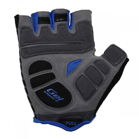 Manusi ciclism 1023, insertie Gel, negru-albastru-alb, marime M [1]