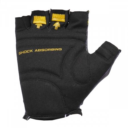 Manusi ciclism 1226, antisoc, negru-albastru-galben, marime L [1]