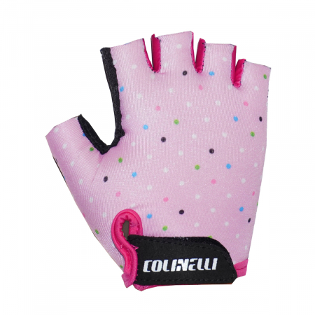 Echipament ciclism - Manusi ciclism copii Colinelli 1244, roz-negru, marime S