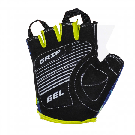 Manusi ciclism copii Colinelli 1257, Gel, negru-galben neon, marime M [1]