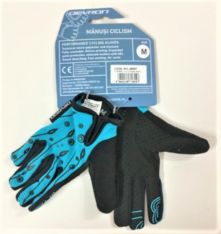 Manusi Ciclism Copii Devron 9592 - M/5, Albastru [2]