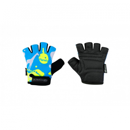 Ciclism - Manusi Copii Force Planets Albastru/Fluo L