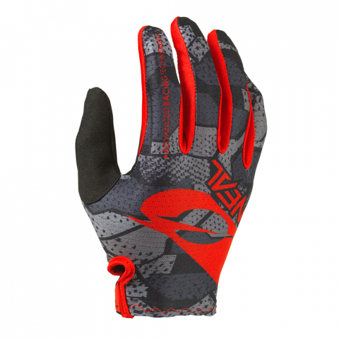 Ciclism - Manusi Copii O'Neal Matrix Camo V.22 - XS/1-2, Negru-Rosu