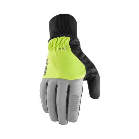 Ciclism - MANUSI CUBE GLOVES WINTER LONG FINGER X NF GREY/YELLOW S