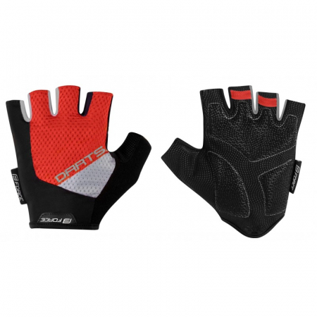 Manusi bicicleta - Manusi Force F Darts Gel Gri-Rosu L