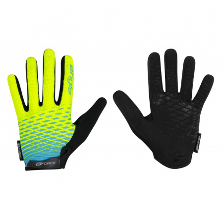 Ciclism - Manusi Force Force MTB Angle, fluo/albastru XL
