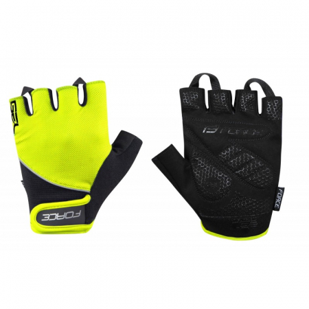 Manusi bicicleta - Manusi Force Gel fluo/negru XS