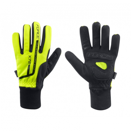 Ciclism - Manusi iarna Copii Force X72 fluo L