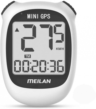 Ciclism - Ciclocomputer GPS pentru bicicleta Meilan M3 mini, Baterie reincarcabila 400 mAh, Rezistenta la apa IPX5, Ecran LCD (Alb)