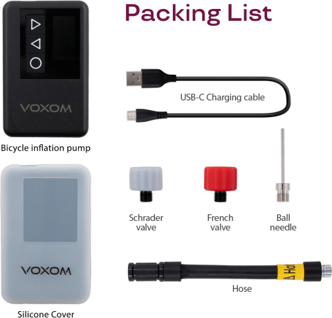 MINI COMPRESOR POMPA ELECTRICA PORTABILA PENTRU BICICLETA VOXOM EPU2 [2]