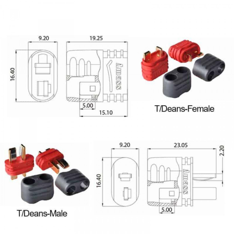 Mufa tip T M/F [2]