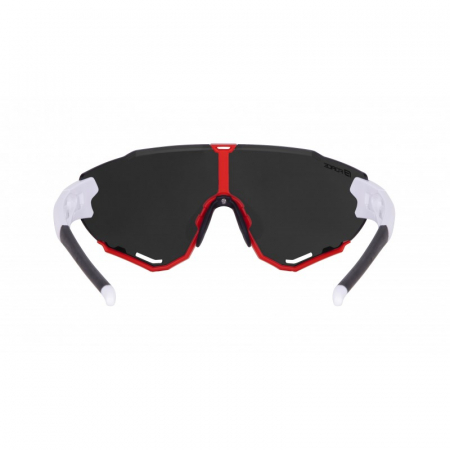 Ochelari Force Creed alb/rosu, lentila neagra oglinda [3]