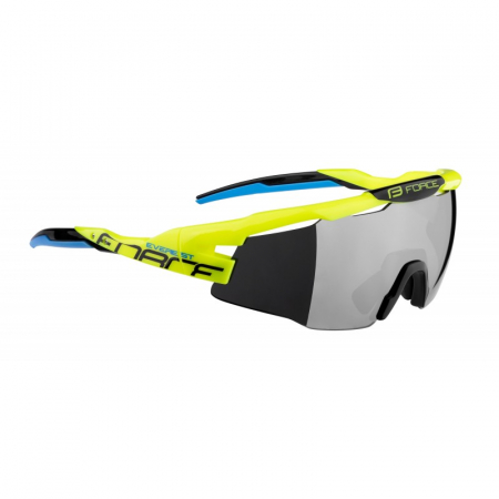 Ciclism - Ochelari Force Everest fluo lentila negru laser