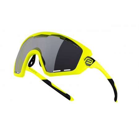 Ciclism - Ochelari Force Ombro Plus fluo mat, lentila neagra