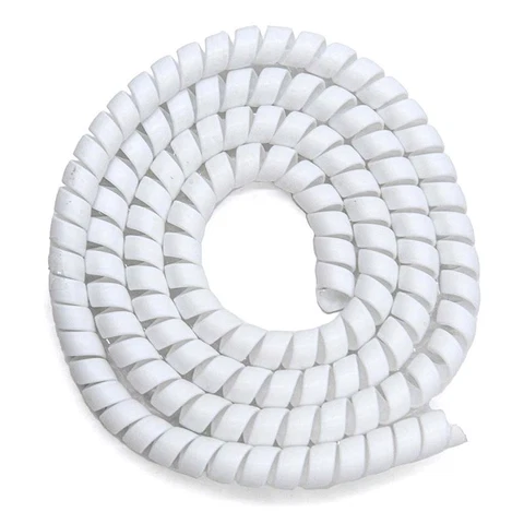 Aparatori si protectii - Organizator si protectie cabluri spiralat 110 CM - alb