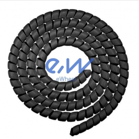 Piese trotinete electrice - Organizator si protectie cabluri spiralat 110 CM - negru