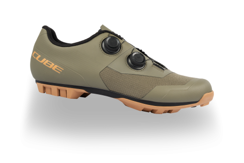 Pantofi ciclism - PANTOFI CICLISM CUBE PEAK PRO OLIVE 41