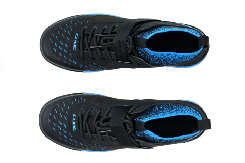 PANTOFI CICLISM CUBE SHOES GTY STRIX BLACK BLUE 41 [1]