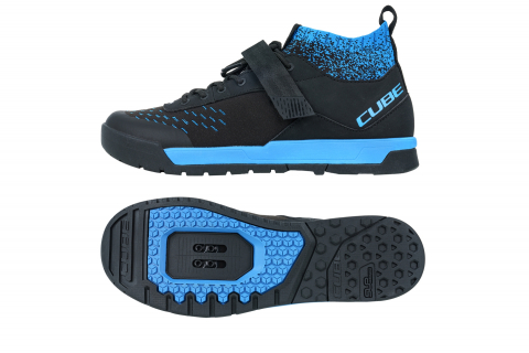PANTOFI CICLISM CUBE SHOES GTY STRIX BLACK BLUE 44 [2]