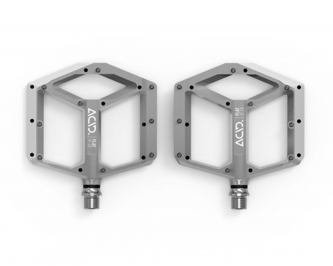 Pedale bicicleta - PEDALE ACID PEDALS FLAT A1-CB ARGINTIU
