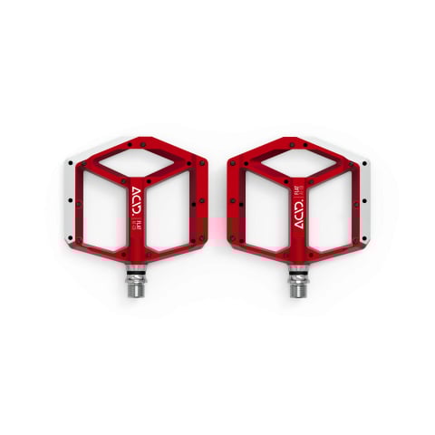 Pedale bicicleta - PEDALE ACID PEDALS FLAT A1-CB ROSU